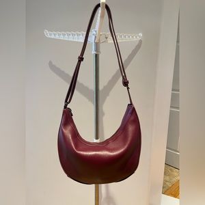 Burgundy shoulder purse